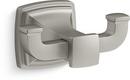 KOHLER Vibrant Brushed Nickel 2-Hook Robe Hook 