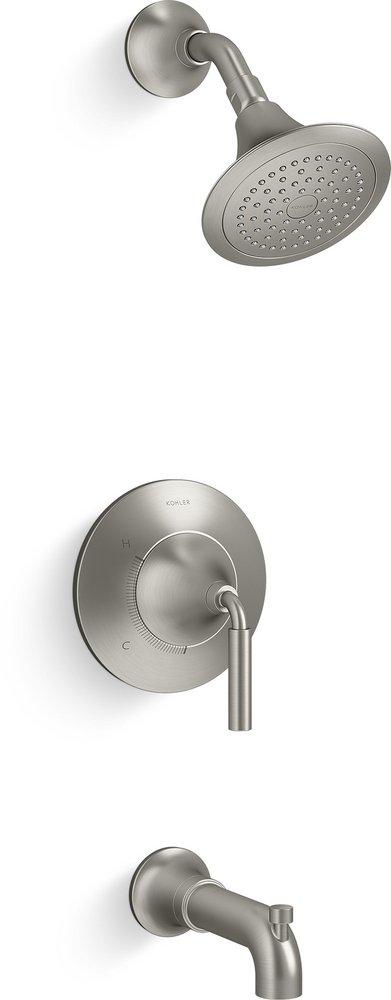 KOHLER Vibrant&reg; Brushed Nickel Single Handle Single Function Bathtub & Shower Faucet (Trim Only) 