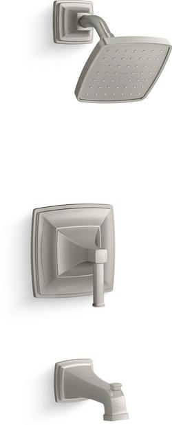 One Handle Single Function Bathtub & Shower Faucet in Vibrant&reg; Brushed Nickel (Trim Only)