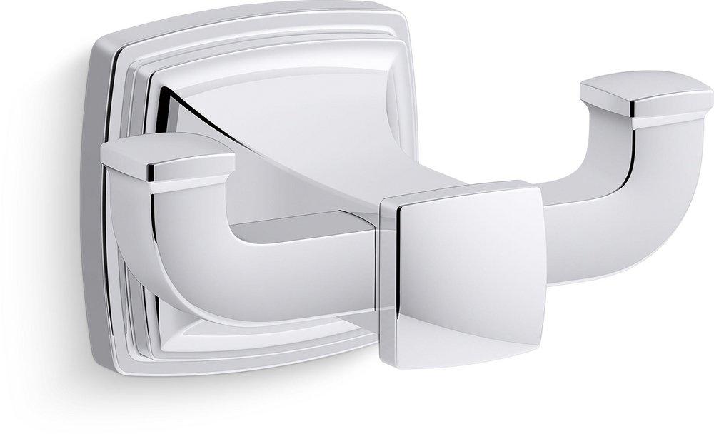 KOHLER Polished Chrome 2-Hook Robe Hook 