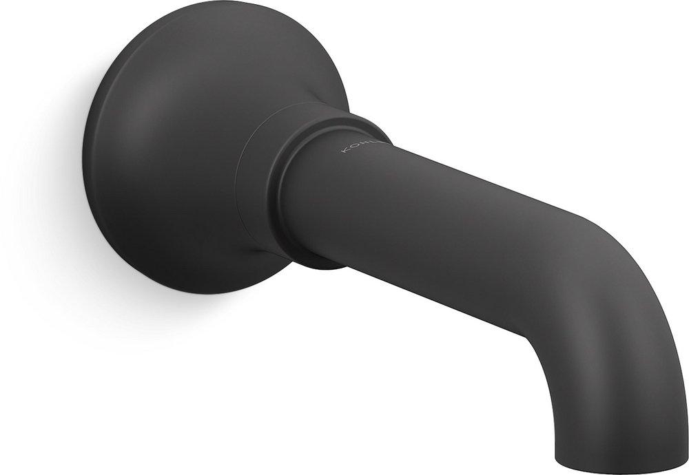 KOHLER Matte Black Slip Metal Tub Spout 