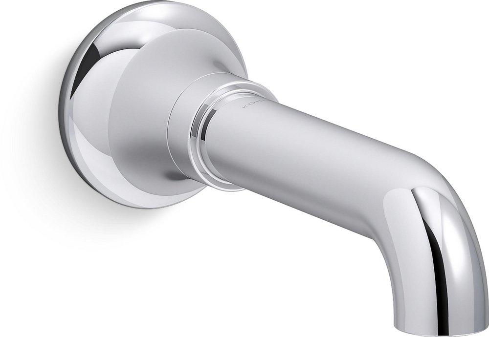 KOHLER Polished Chrome Slip Metal Tub Spout 