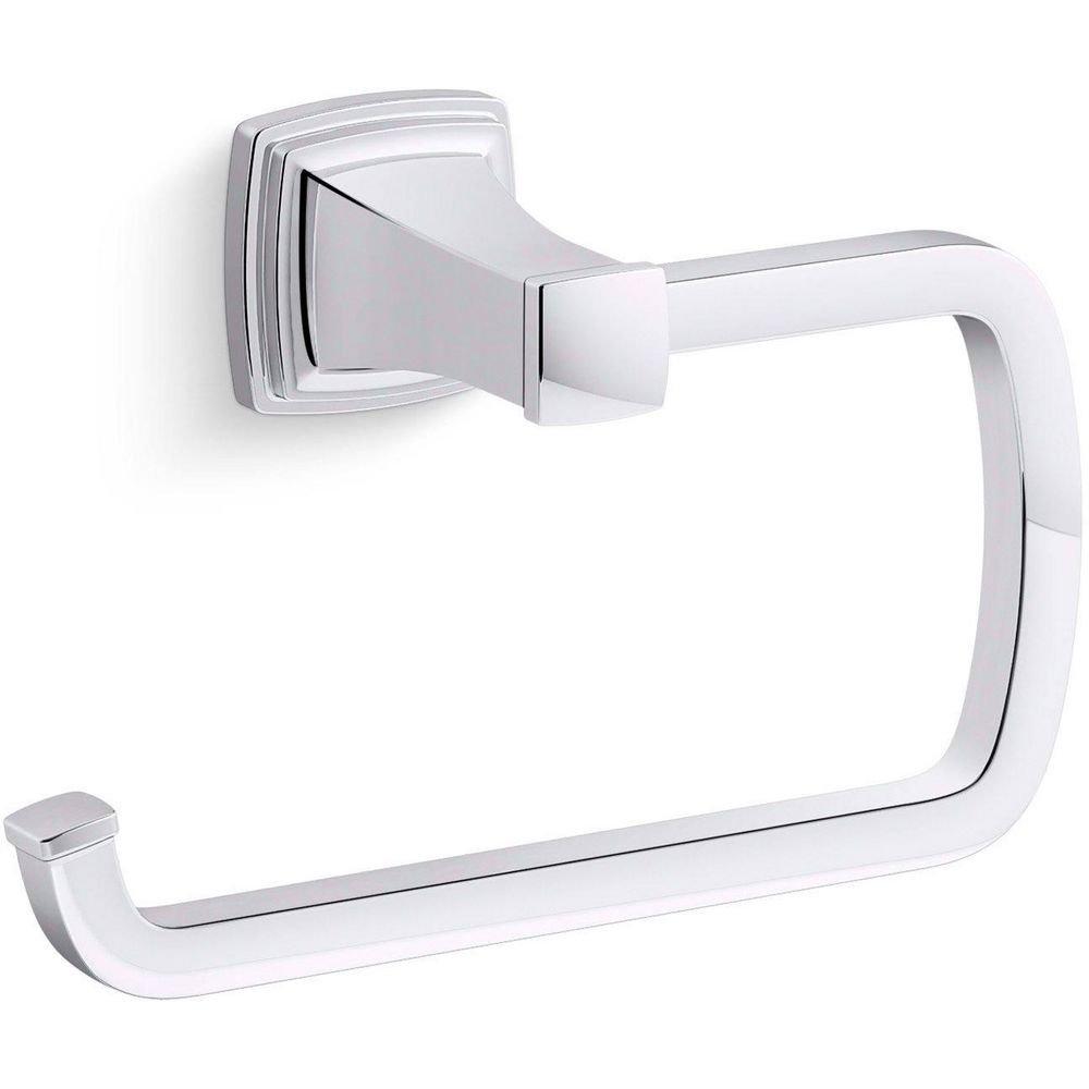 KOHLER Polished Chrome Rectangular Open Towel Ring 