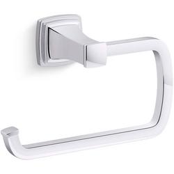 Rectangular Open Towel Ring in Polished Chrome