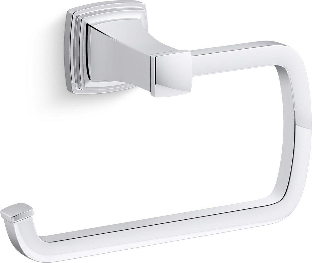 KOHLER Polished Chrome Rectangular Open Towel Ring 