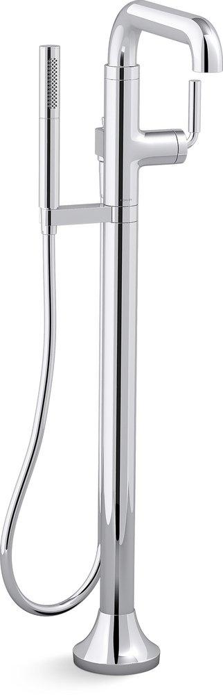 KOHLER Polished Chrome Single Handle Floor Mount Filler (Trim Only) 
