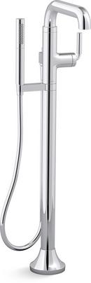 KOHLER Polished Chrome Single Handle Floor Mount Filler (Trim Only) 