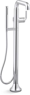 Single Handle Floor Mount Filler in Polished Chrome (Trim Only)