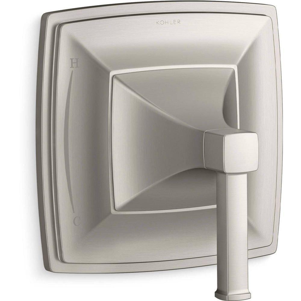 KOHLER Vibrant Brushed Nickel Single Handle Bathtub & Shower Faucet (Trim Only) 