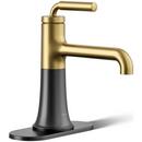 KOHLER Matte Black Single Handle Monoblock Bathroom Sink Faucet 