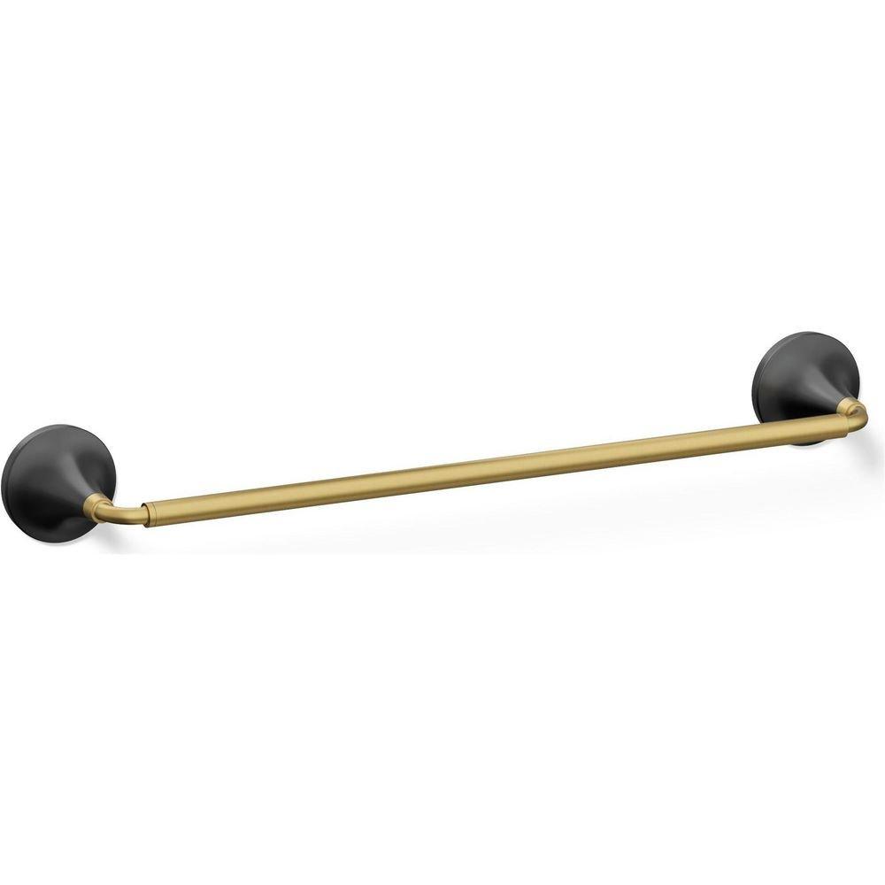KOHLER Matte Black 18 in. Towel Bar 