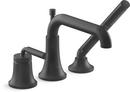 KOHLER Matte Black Single Handle Roman Tub Faucet 