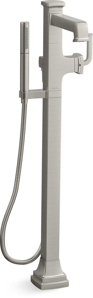 KOHLER Vibrant® Brushed Nickel Single Handle Lever Floor Mount Filler (Trim Only) 