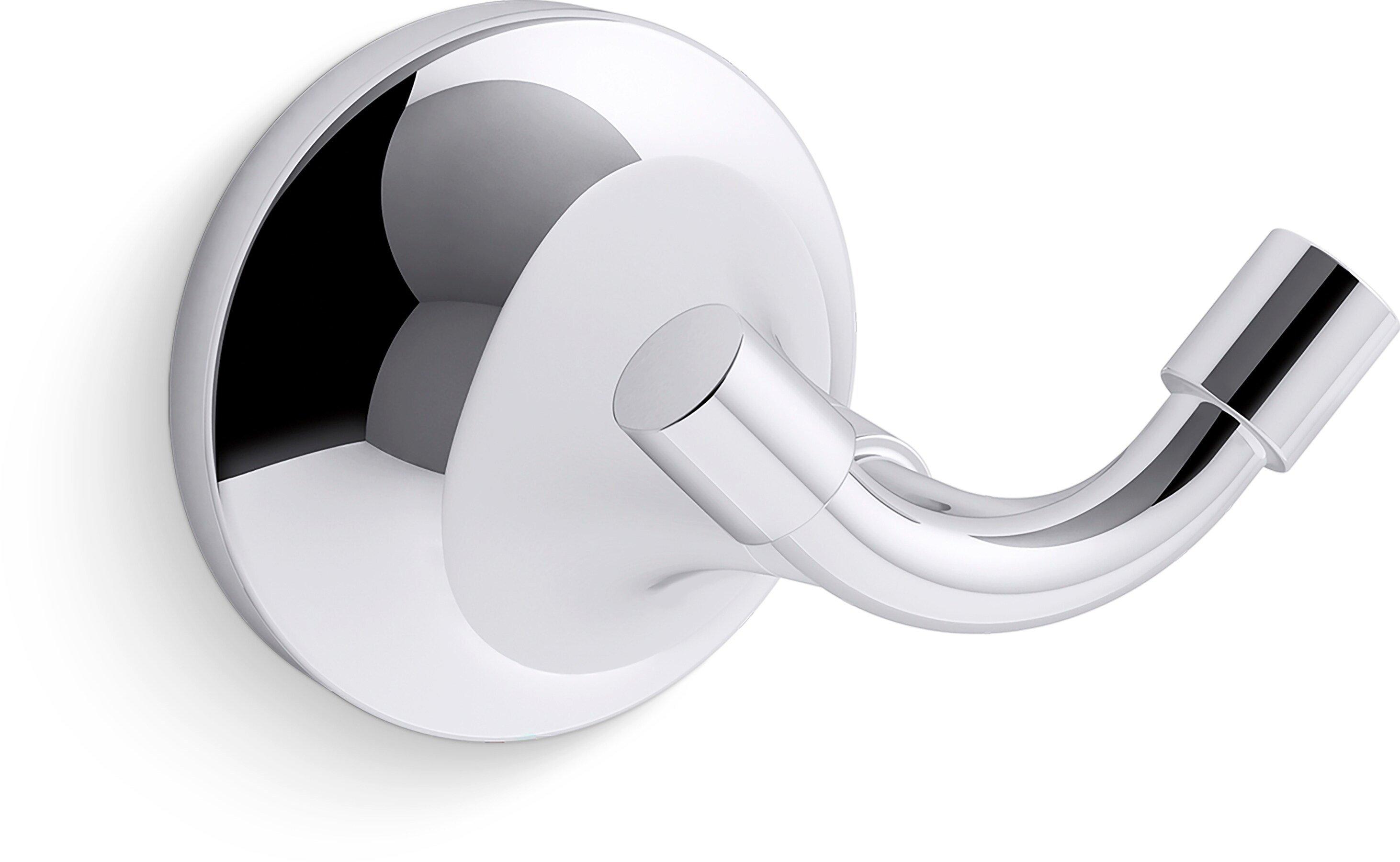 KOHLER Polished Chrome 2-Hook Robe Hook 