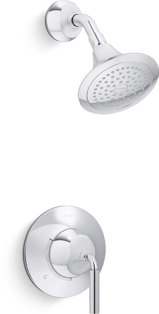 KOHLER Polished Chrome Single Handle Single Function Shower Faucet (Trim Only) 