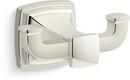 2-Hook Robe Hook in Vibrant Polished Nickel