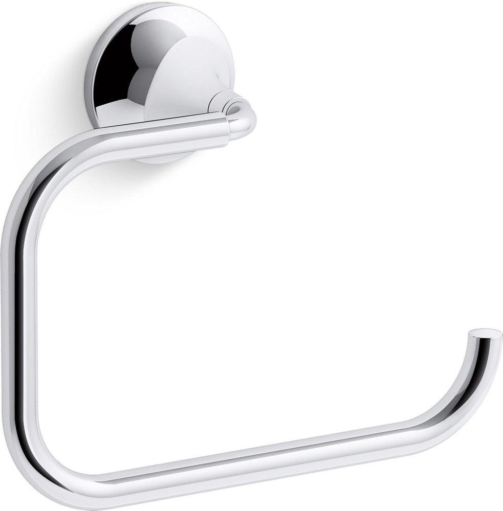 KOHLER Polished Chrome Rectangular Open Towel Ring 