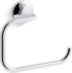 Rectangular Open Towel Ring in Polished Chrome