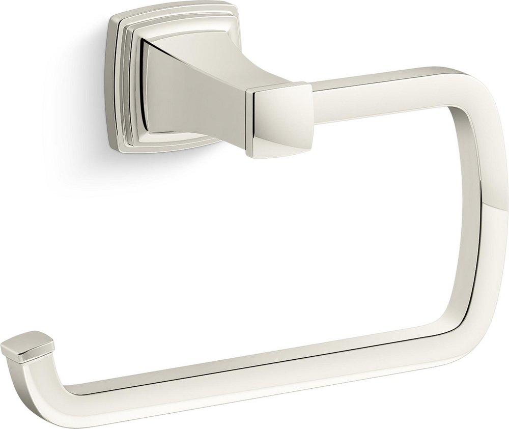 KOHLER Vibrant&reg; Polished Nickel Rectangular Open Towel Ring 