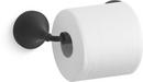 KOHLER Matte Black Wall Toilet Tissue Holder 