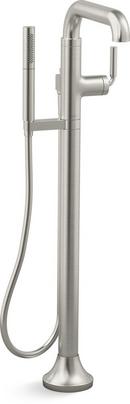 KOHLER Vibrant&reg; Brushed Nickel Single Handle Lever Floor Mount Filler (Trim Only) 