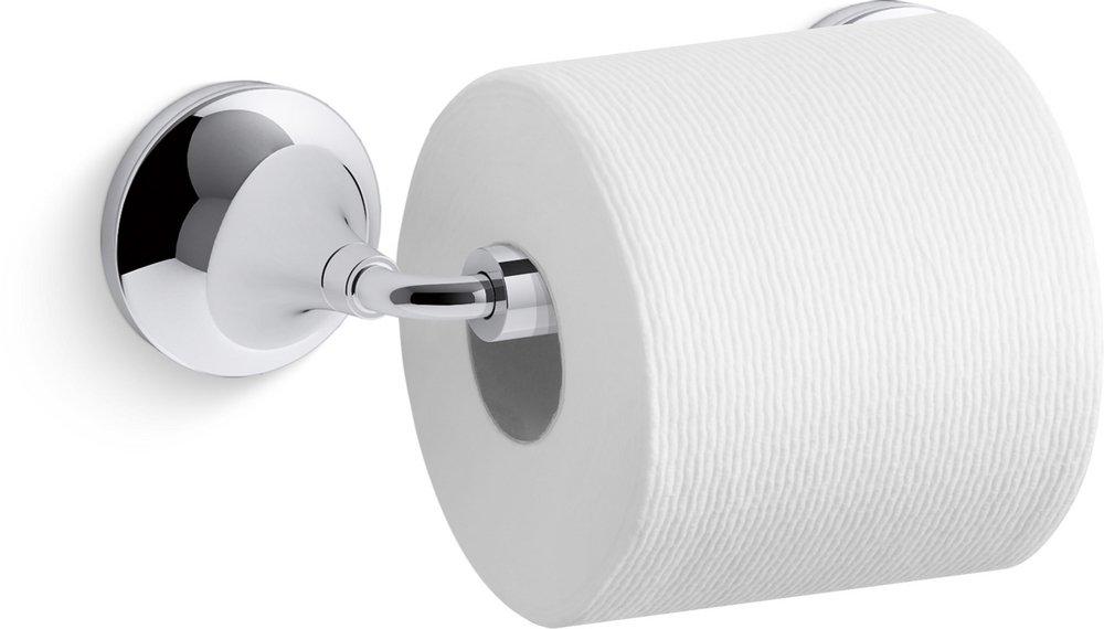 KOHLER Polished Chrome Wall Toilet Tissue Holder 