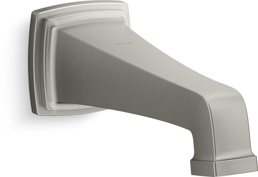 KOHLER Vibrant&reg; Brushed Nickel Slip Metal Tub Spout 