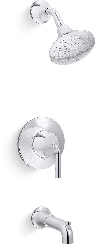 KOHLER Polished Chrome Single Handle Single Function Bathtub & Shower Faucet (Trim Only) 