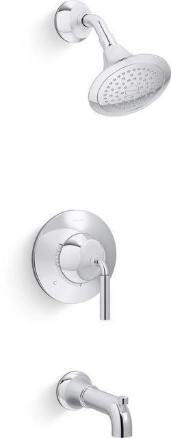 One Handle Single Function Bathtub & Shower Faucet in Polished Chrome (Trim Only)