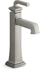 Single Handle Monoblock Bathroom Sink Faucet in Vibrant Brushed Nickel 