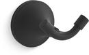 KOHLER Matte Black 2-Hook Robe Hook 