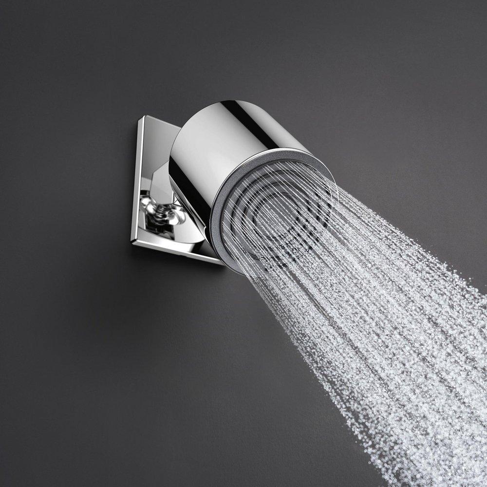 Hansgrohe Chrome 1/2 x 4 x 3-1/8 in. NPT Plastic Shower Arm 