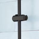 Signature Hardware Matte Black 20 in. Shower Rail 