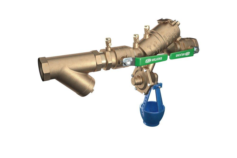 2 in. Reduced Pressure Principle Backflow Preventer Valve with Lead-Free Wye Type Strainer and Air Gap 