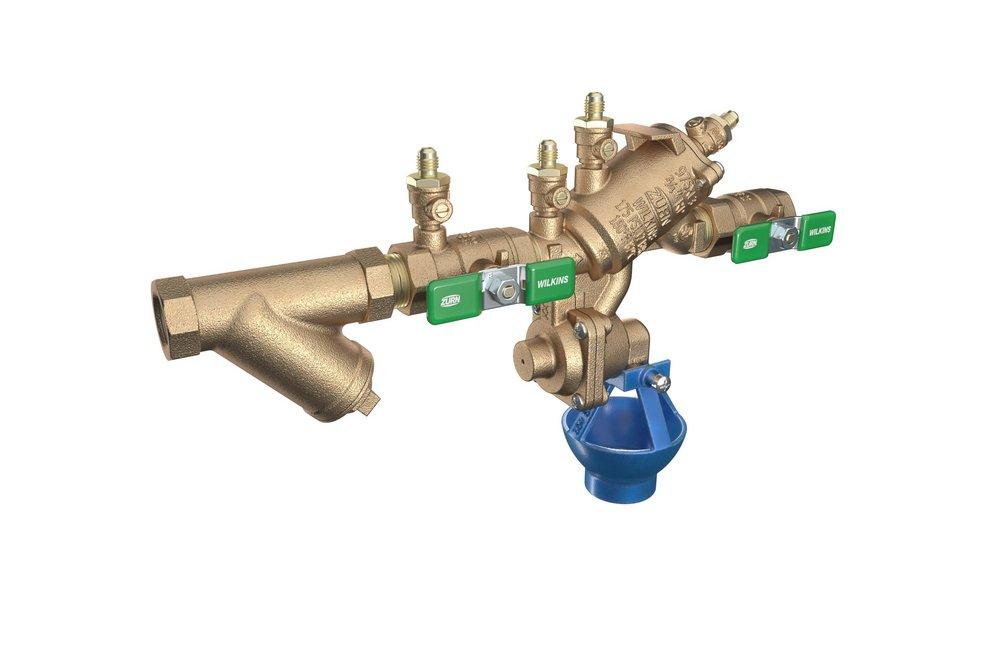 3/4 in. Reduced Pressure Principle Backflow Preventer Valve with Lead-Free Wye Type Strainer and Air Gap 