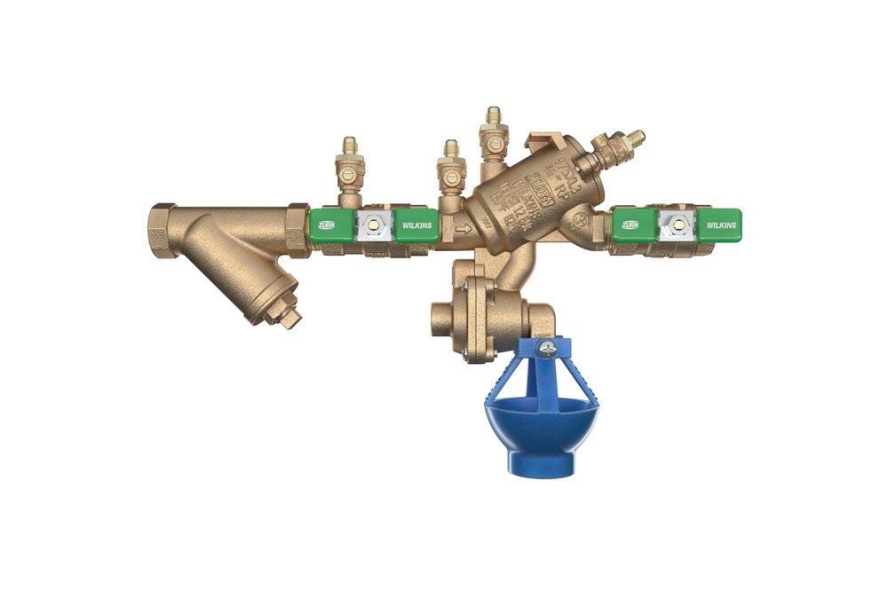 3/4 in. Reduced Pressure Principle Backflow Preventer Valve with Lead-Free Wye Type Strainer and Air Gap 