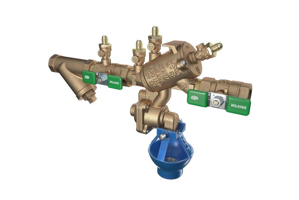 3/4 in. Reduced Pressure Principle Backflow Preventer Valve with Lead-Free Wye Type Strainer and Air Gap 