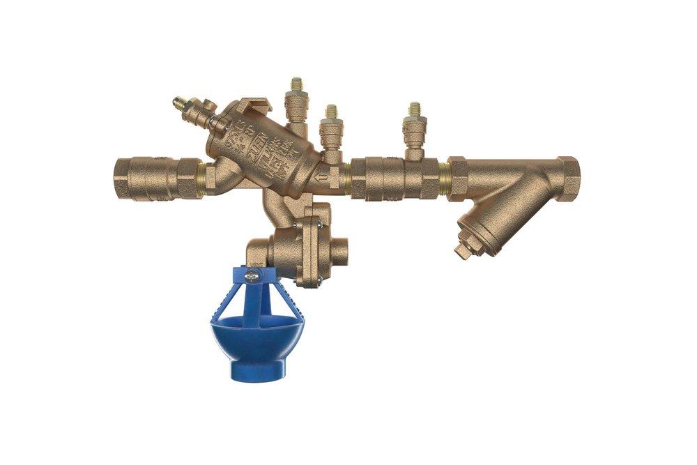 3/4 in. Reduced Pressure Principle Backflow Preventer Valve with Lead-Free Wye Type Strainer and Air Gap 