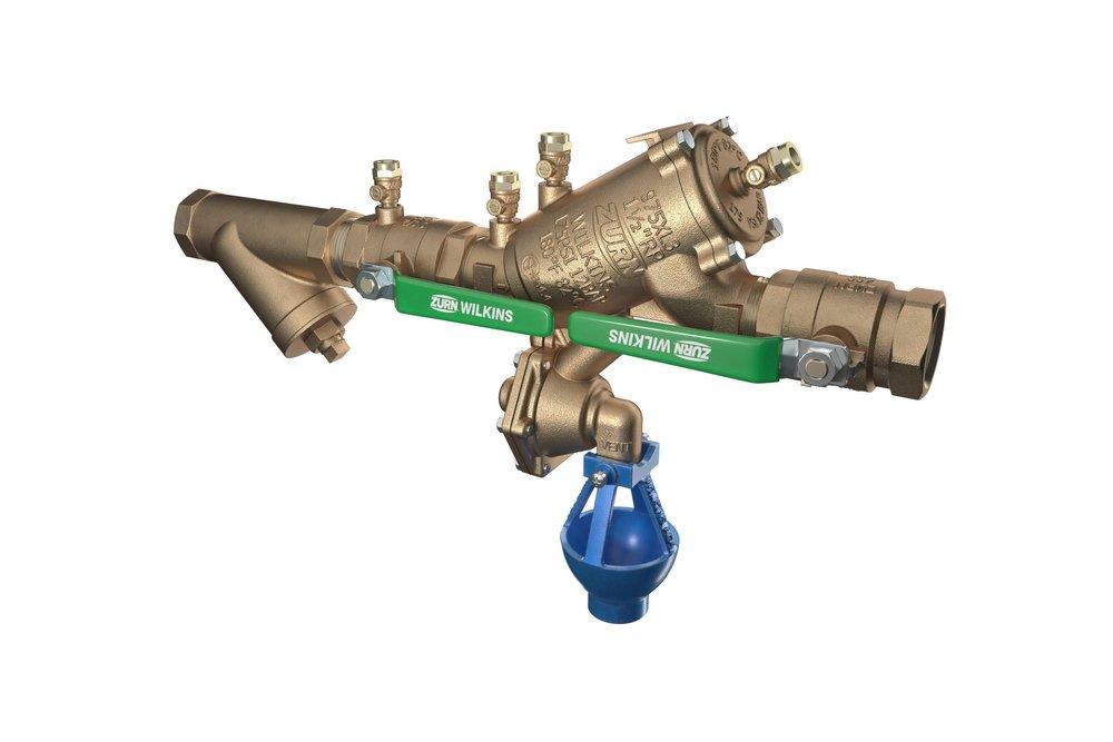 1-1/2 in. Reduced Pressure Principle Backflow Preventer Valve with Lead-Free Wye Type Strainer and Air Gap 