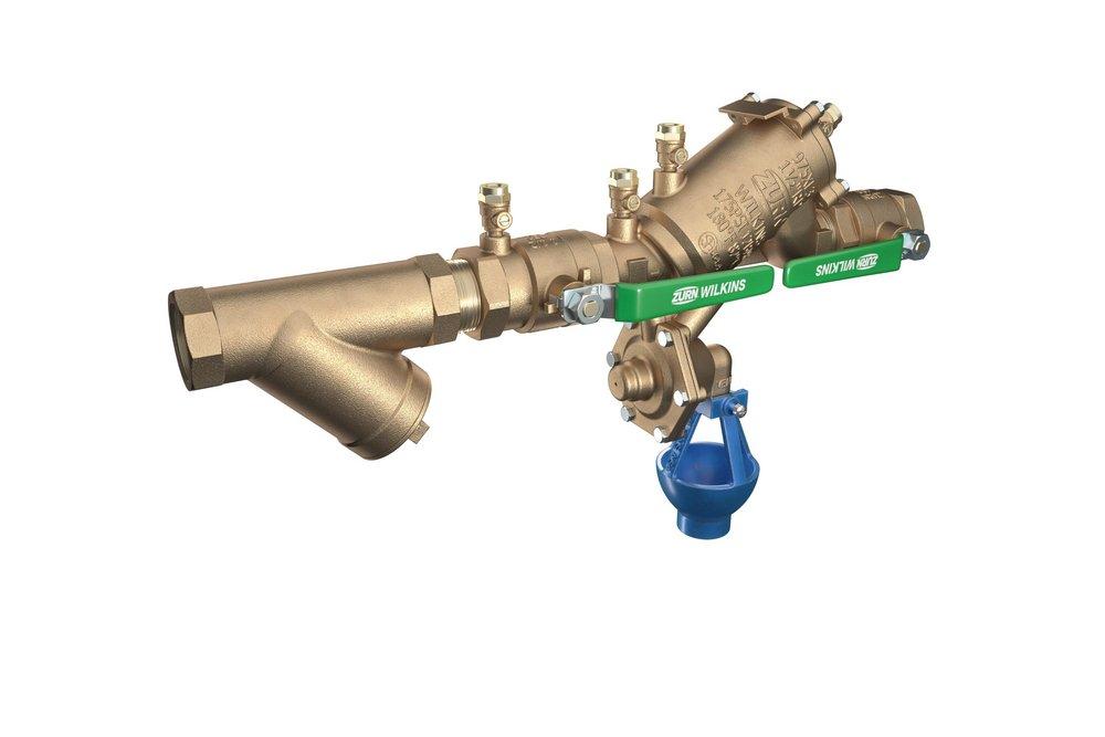 1-1/2 in. Reduced Pressure Principle Backflow Preventer Valve with Lead-Free Wye Type Strainer and Air Gap 