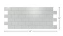 47 x 19 in. Gray Backsplash Tile