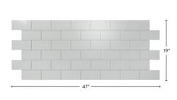 47 x 19 in. Gray Backsplash Tile