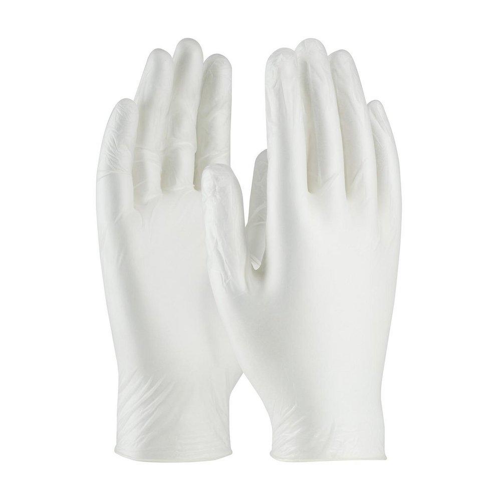 AMBI-DEX DISPOSABLE VINYL IND. GRADE CLEAR POWDERED 4 MIL 
