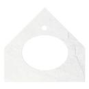 24 MARBLE CORNER VANITY TOP SINGLE FAUCET HOLE WITH UNDERMOUNT SINK CARRARA 