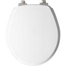 Mayfair by Bemis White Round Closed Front with Cover Toilet Seat 