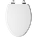 Mayfair by Bemis White Elongated Closed Front with Cover Toilet Seat 