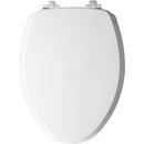 Mayfair by Bemis White Elongated Closed Front with Cover Toilet Seat 
