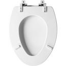 Mayfair by Bemis White Elongated Closed Front with Cover Toilet Seat 