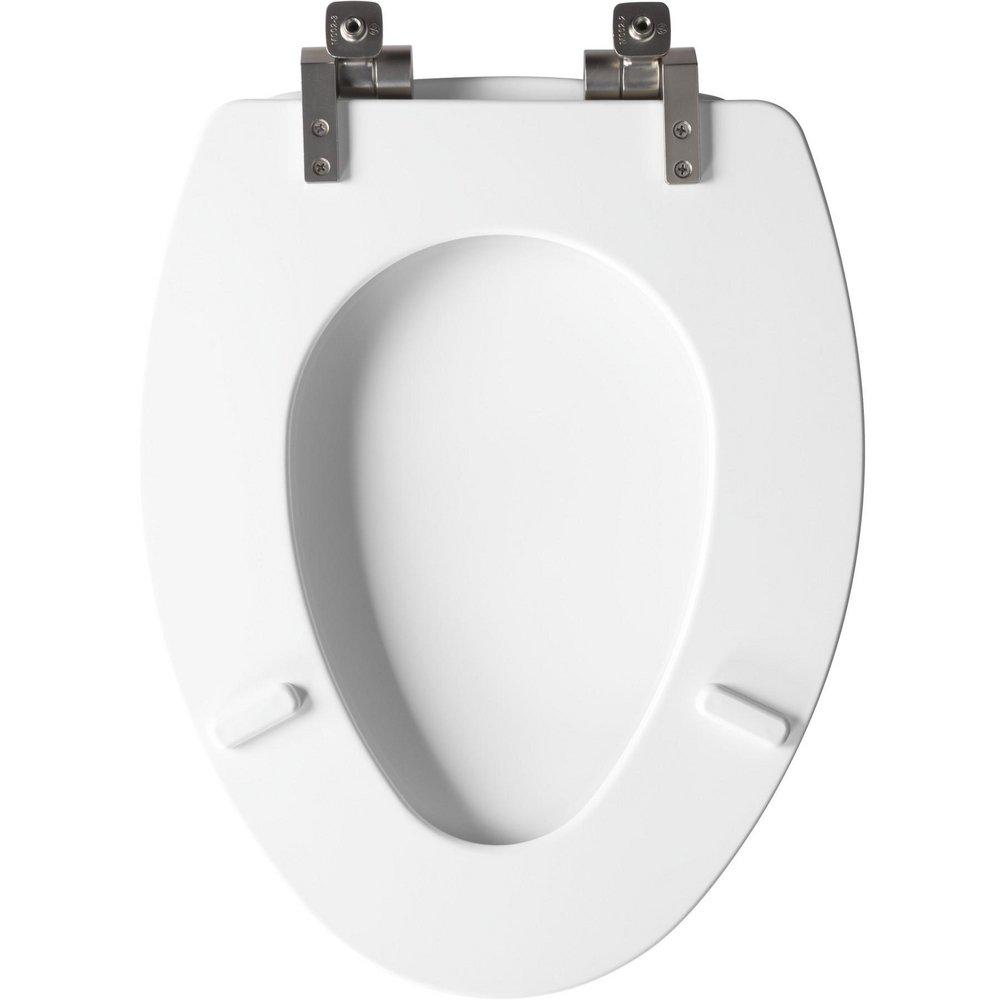 Mayfair by Bemis White Elongated Closed Front with Cover Toilet 