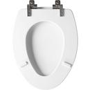 Mayfair by Bemis White Elongated Closed Front with Cover Toilet 